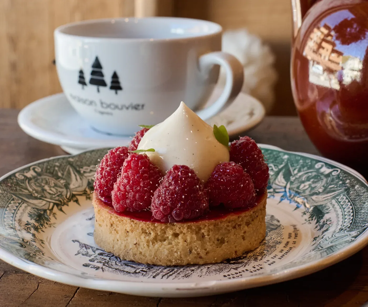 La tartelette aux framboises